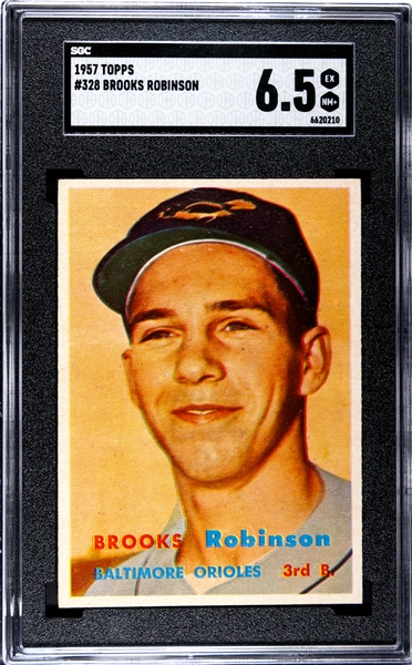 Brooks Robinson 1957 Topps #328 Rookie Card SGC 6.5