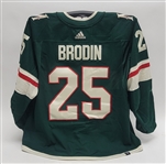 Jonas Brodin 2021-22 Minnesota Wild Game Used Jersey