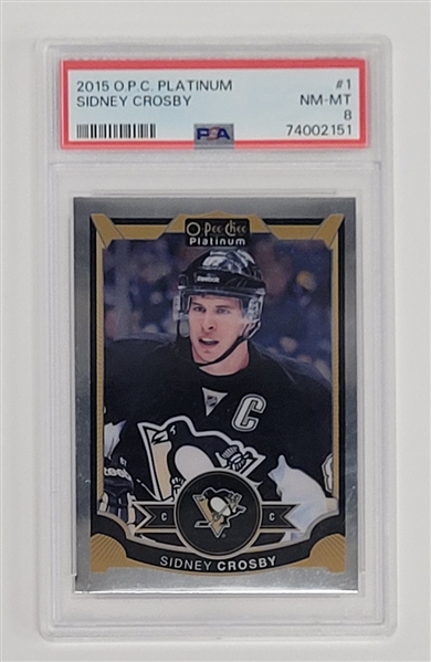 Sidney Crosby 2015 O.P.C. Platinum #1 Card PSA 8