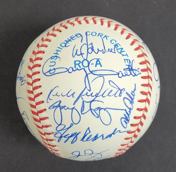 1989 Minnesota Twins Team Signed Baseball w/ Kirby Puckett Beckett LOA