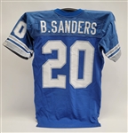 Barry Sanders 1992 Detroit Lions Game Used Jersey w/ Dave Miedema LOA