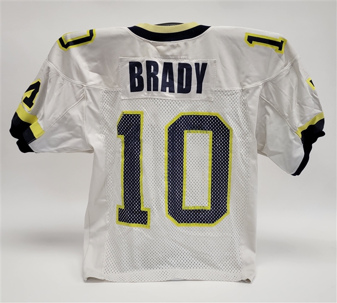 Tom Brady 1998 Michigan Wolverines Game Used Jersey w/ Dave Miedema LOA