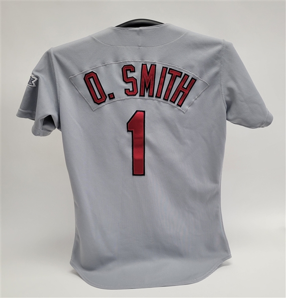 Ozzie Smith 1992 St. Louis Cardinals Game Used Jersey w/ Dave Miedema LOA