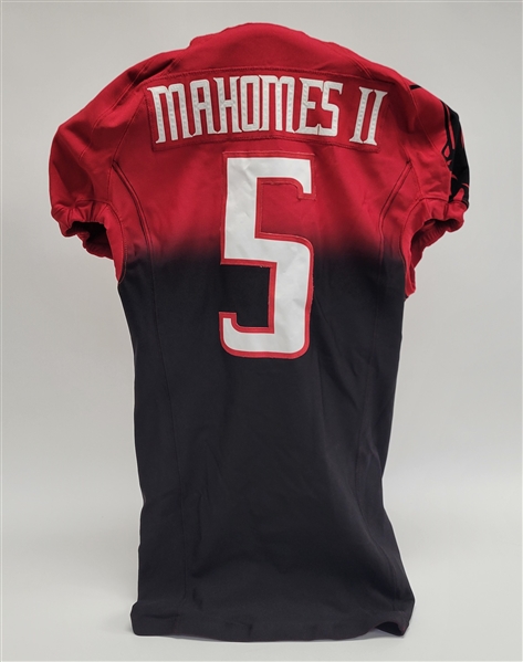 Patrick Mahomes 2014 Texas Tech Game Used Jersey w/ Dave Miedema LOA