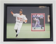 Kirby Puckett Autographed & Framed "Kirby Puckett Weekend" Postcard Display w/ Beckett LOA