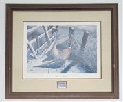 "Fenceline Refuge" Framed 1983 Al Dornisch Lithograph LE #504/2400