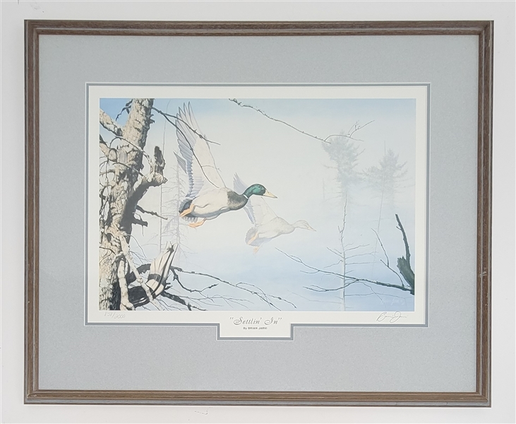 "Settlin In" Framed 1987 Brian Jarvi Lithograph LE #858/2000