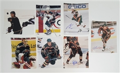 Lot of 7 Minnesota Wild Autographed 8x10 Photos