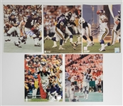 Lot of 5 Minnesota Vikings Autographed 8x10 Photos w/ Daunte Culpepper