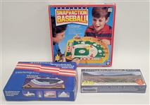 Lot of 3 - Snap Action Baseball Game, Lambeau Field Puzzle, & Yankee Stadium Model