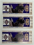 Lot of 3 Minnesota Vikings 2001 Tickets