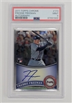 Freddie Freeman Autographed 2011 Topps Chrome #173 Rookie Card PSA 9