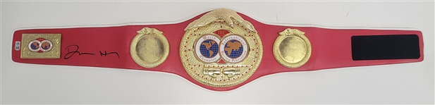 Devin Haney Autographed IBF Full Size Championship Boxing Belt Beckett