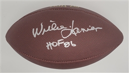 Willie Lanier Autographed & HOF Inscribed Wilson NFL Football