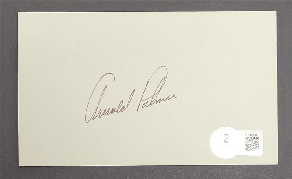 Arnold Palmer Autographed Cut Signature Beckett