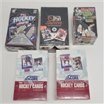 Lot of (5) Factory Sealed 1990-92 Hockey Card Boxes