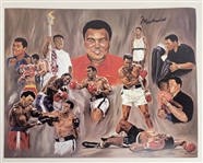 Muhammad Ali Autographed 11x14 Lithograph w/ Beckett LOA