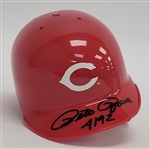 Pete Rose Autographed & Inscribed Cincinnati Reds Mini Batting Helmet JSA