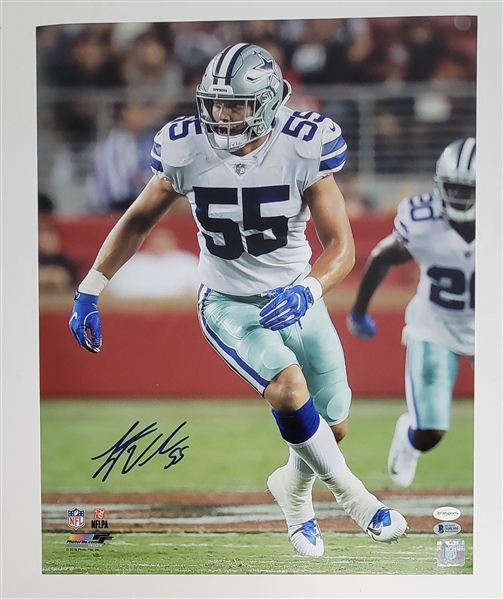 Lot of 11 Leighton Vander Esch Autographed 16x20 Photos Beckett