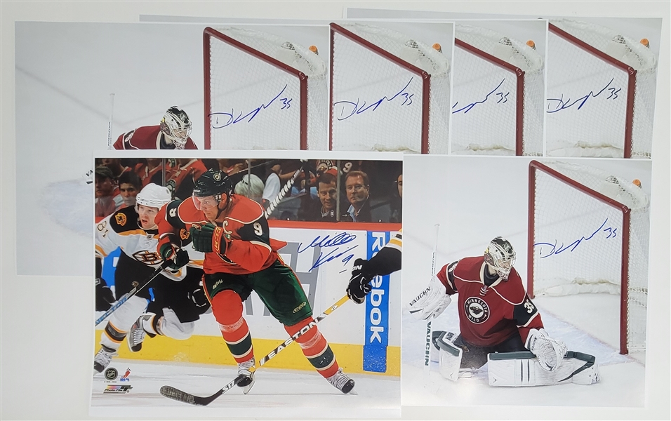 Lot of 6 Darcy Kuemper & Mikko Koivu Autographed Minnesota Wild 16x20 Photos