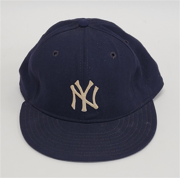 Mickey Mantle c. 1970s-80s Autographed Worn New York Yankees Hat w/ JSA LOA & Letter of Provenance