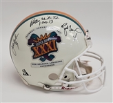 Reggie White, Brett Favre, & Jim McMahon Autographed Super Bowl XXXI Full Size Authentic Helmet w/ Beckett LOA