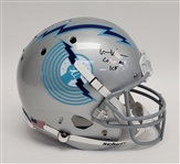 Val Kilmer Autographed & Inscribed Top Gun Iceman Aviator Full Size 1/1 Football Helmet JSA