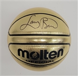 Larry Bird Autographed Molten Gold Basketball PSA/DNA