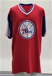 Allen Iverson 1996-97 Philadelphia 76ers Game Used Rookie Year Shooting Shirt w/ MEARS LOA