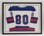 1980 Miracle Hockey Team Signed & Framed Jersey LE #1/980 w/ 20 Signatures Beckett LOA