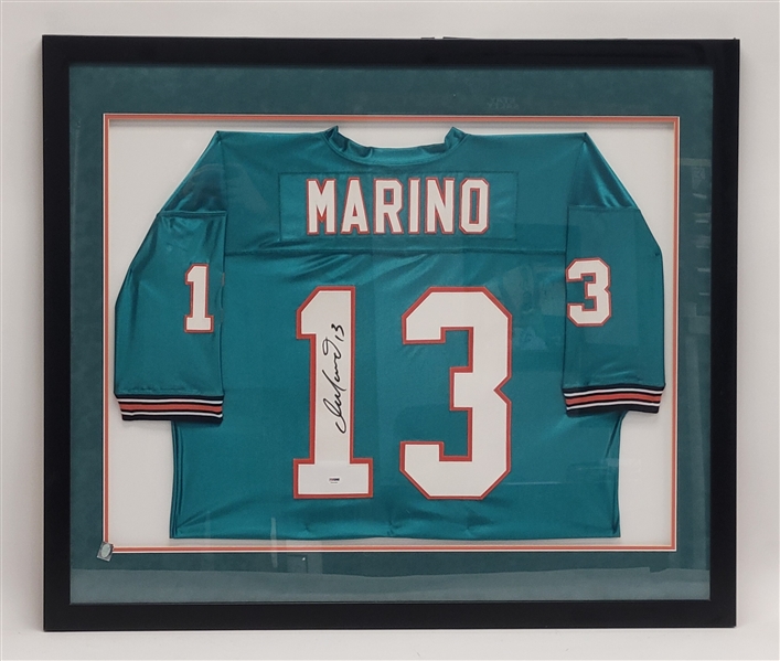 Dan Marino Autographed & Framed Custom Jersey PSA/DNA