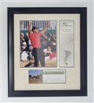 Tiger Woods Framed 2006 British Open Championship Upper Deck Display