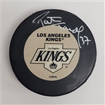 Patrice Tardif Autographed Los Angeles Kings Hockey Puck w/ Kings LOA