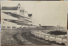 Large Vintage Foamboard Horse Racing 40x60 Print 