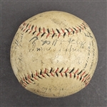 1933 Minneapolis Millers Team Signed Baseball w/ Beckett LOA