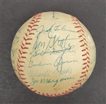 1957 Minneapolis Millers Team Signed Baseball w/ Orlando Cepeda Beckett LOA