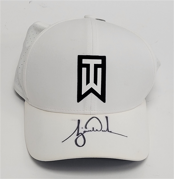 Tiger Woods Autographed "TW" Golf Hat Beckett