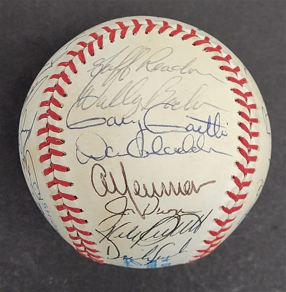 1989 Minnesota Twins Team Signed OAL Baseball w/ Kirby Puckett Beckett LOA