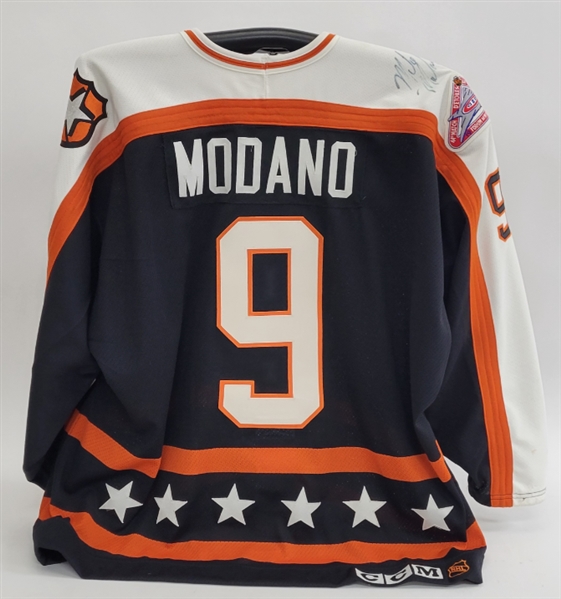 Mike Modano 1992-93 NHL All-Star Game Used & Autographed Jersey *From 1st All Star Game* w/ MN North Stars Equipment Manager Letter of Provenance & Rich Ellis LOA