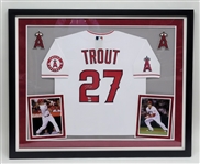 Mike Trout Autographed & Framed Authentic Los Angeles Angels Jersey MLB & Fanatics