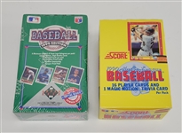 Lot of (2) 1990 Baseball Card Boxes *1 Factory Sealed*