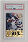 Kirby Puckett Autographed 1996 Pinnacle #318 Card PSA Slabbed