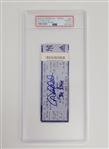 Derek Jeter Autographed 2004 "The Dive" Full Ticket PSA Auto 10