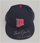 Mike Pagliarulo 1993 Minnesota Twins Game Used & Autographed Hat w/ Twins LOA