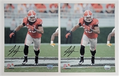 Lot of 2 Jarvis Jones Autographed 8x10 Photos