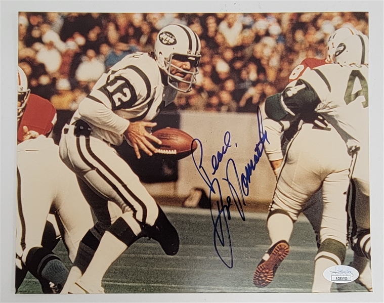 Joe Namath Autographed 8x10 Photo JSA