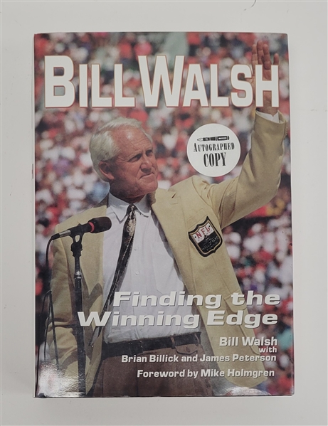 Bill Walsh Autographed "Finding the Winning Edge" Book