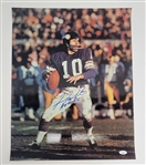 Fran Tarkenton Autographed & HOF Inscribed Minnesota Vikings 16x20 Photo JSA