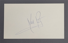 Neil Armstrong Autographed Index Card w/ Beckett LOA