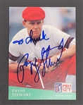 Payne Stewart Autographed 1991 Pro Set Golf Card w/ Beckett LOA